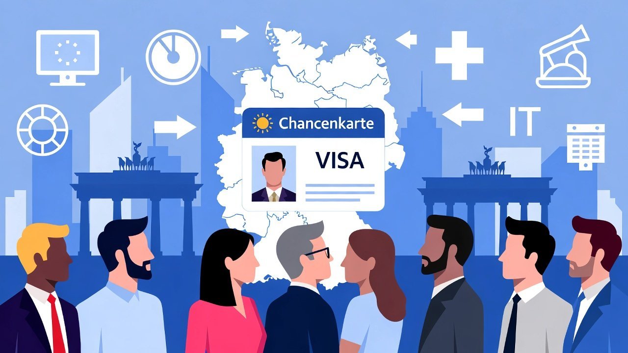 German Chancenkarte Visa opportunity card for skilled workers seeking jobs in Germany