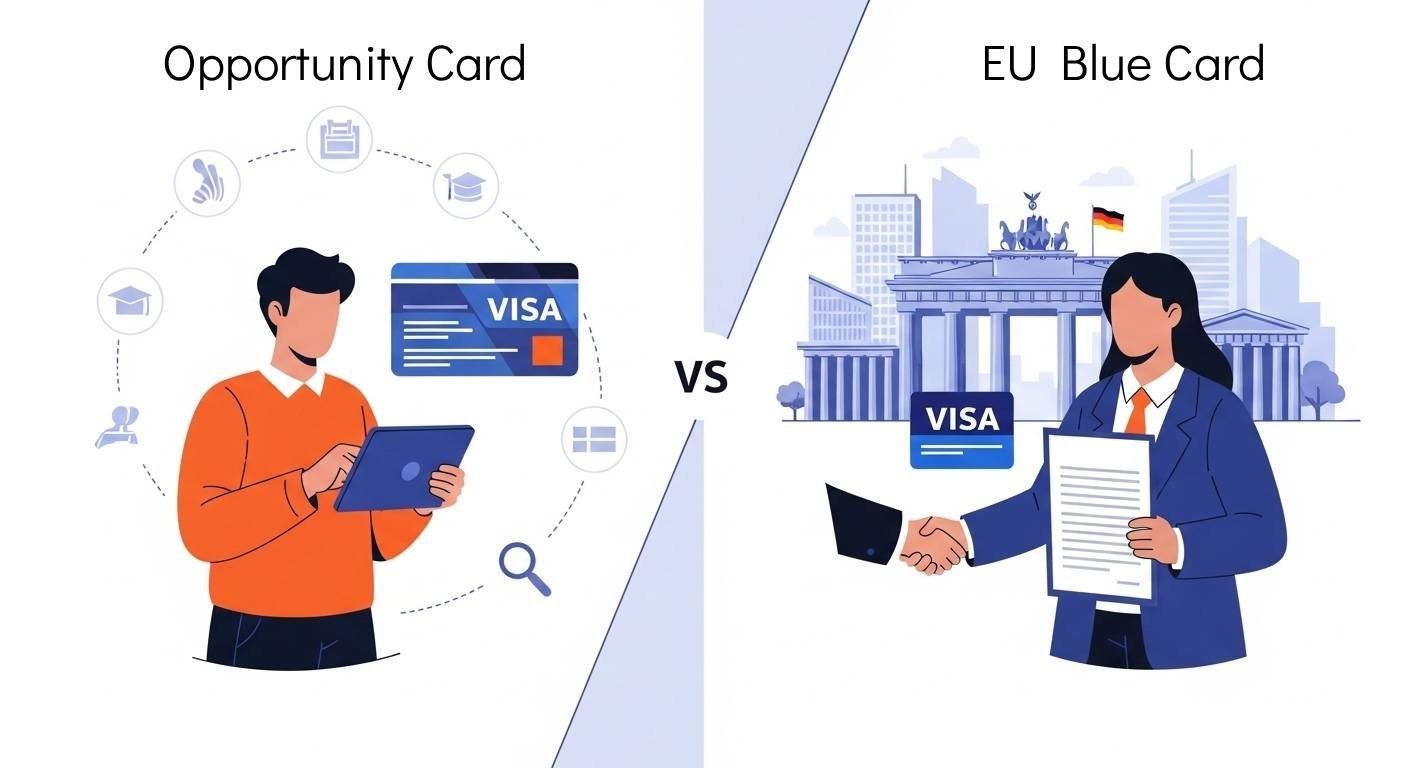 German Opportunity Card vs EU Blue Card