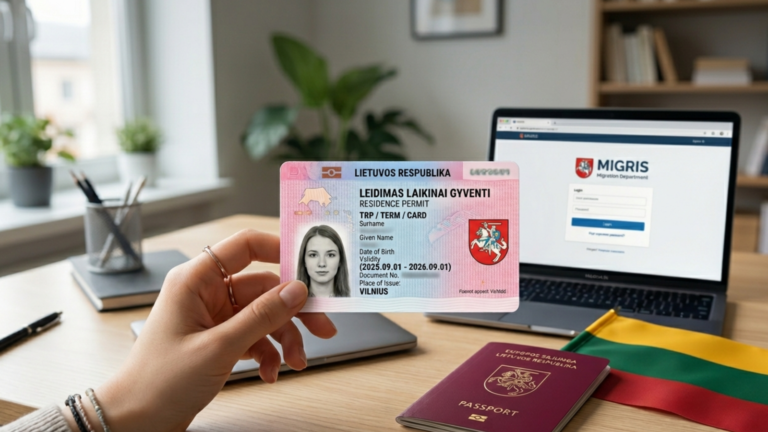 Lithuania Temporary Residence Permit (TRP) card for international students