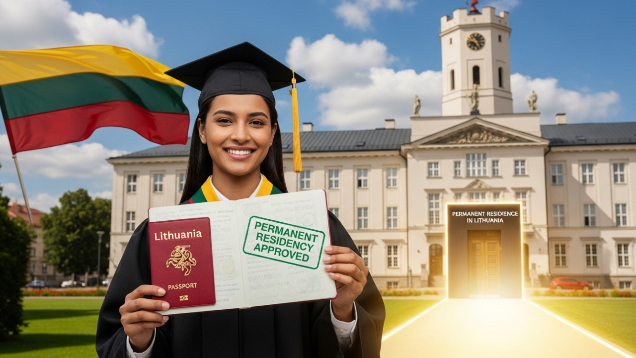 permanent residency in lithuania graduation.